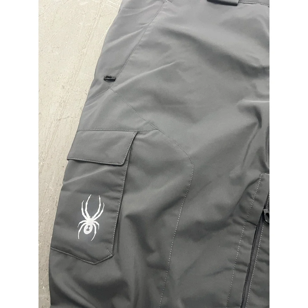 Spyder 3M Thinsulate Troublemaker Pants Men 2XL Gray Insulated Cargo Utility Ski